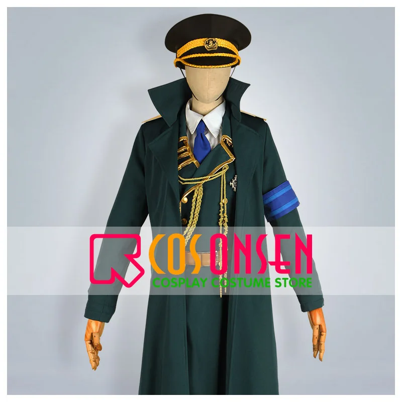 COSPLAYONSEN K Project Munakata Reisi Military Uniform Cosplay Costume All Size Green Color