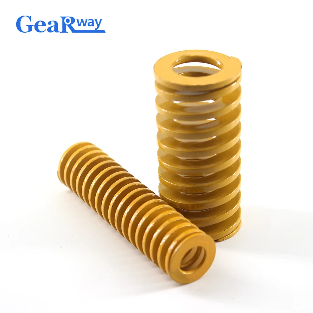 Gearway Yellow Compression Spring Lightest Loading Mold Spring TF40x40/40x45/40x50/40x60/40x65mm Compression Die Spring