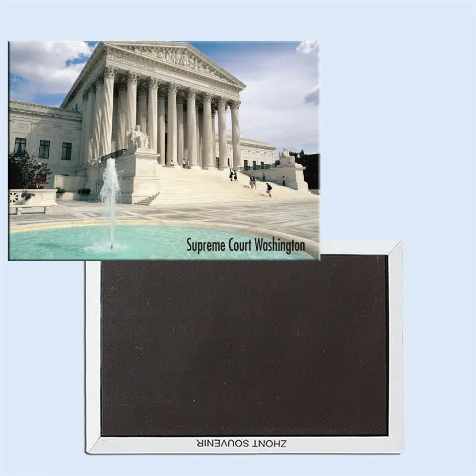 Travel Refrigerator Magnets 78*54mm,Supreme Court, Washington, DC Travel Rigid Fridge Magnets 25010