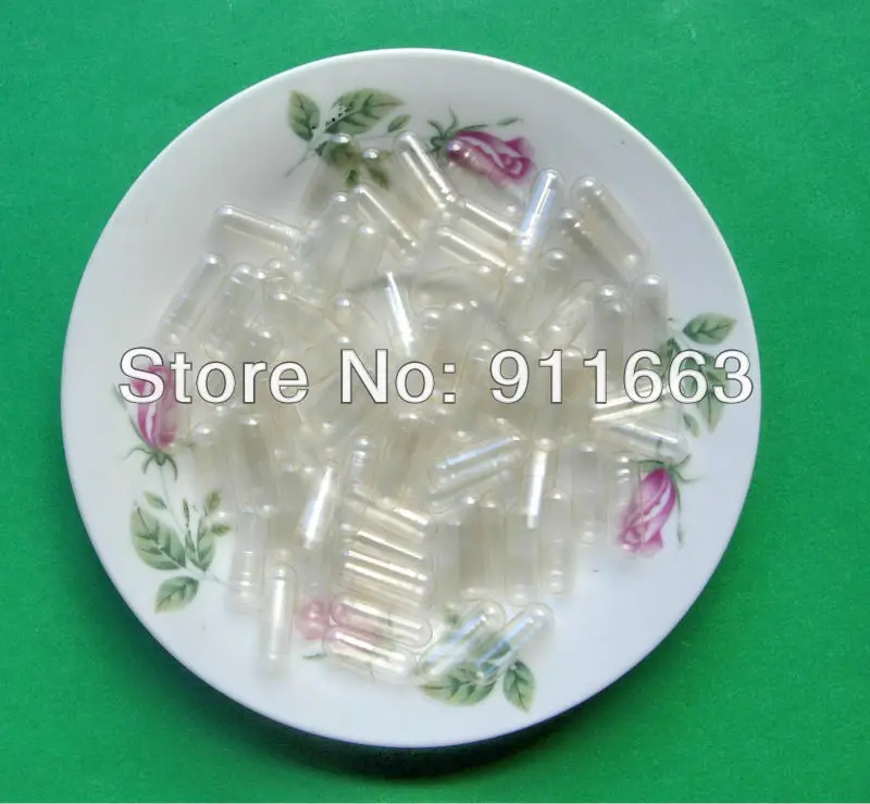 

1# 2,000pcs,clear-clear vegetarian capsules,HPMC Celloluse empty capsules size 1,(closed or seperated capsules available!)