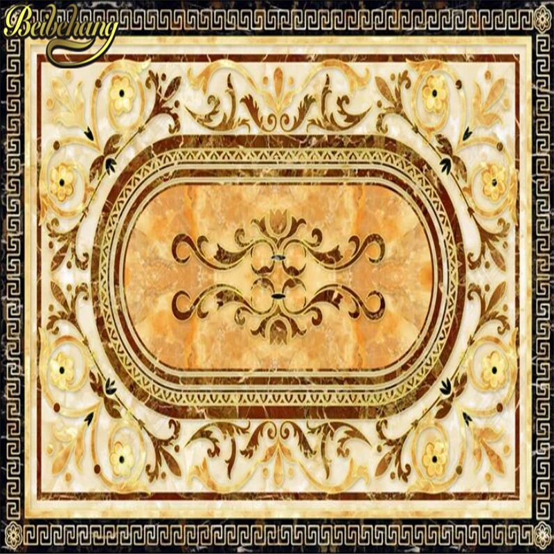 beibehang Custom carved jade papel de parede 3D wallpaper for Living Room Backdrop Bathroom Floor Mural Paintings PVC Wallpaper