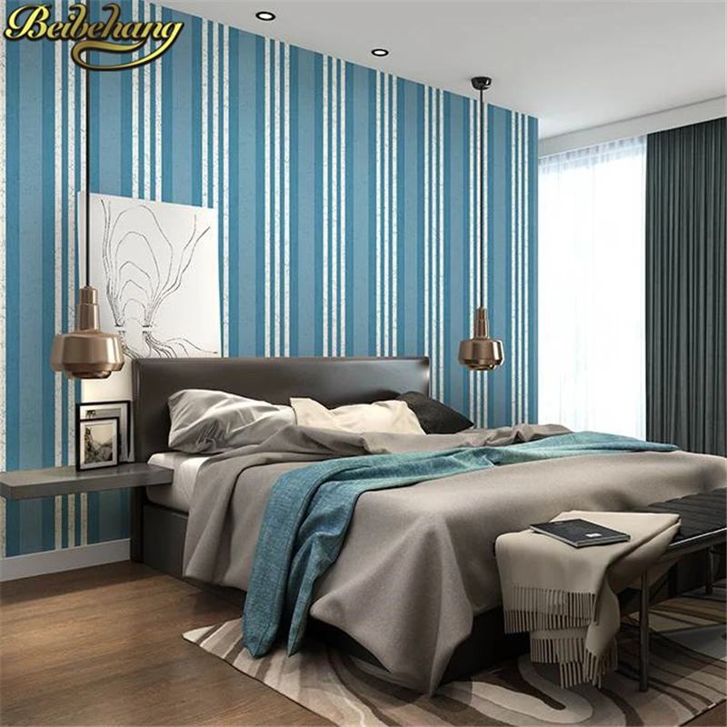 beibehang papel de parede bedroom wallpaper for walls 3 d purple stripe wall paper roll TV background wall paper for living room