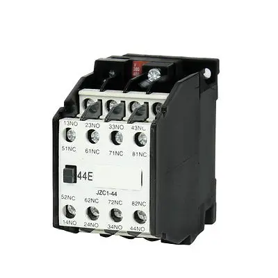 

JZC1-44 AC Contactor Type Relay 380V 50Hz Coil Voltage 3-Phase 4NO + 4NC