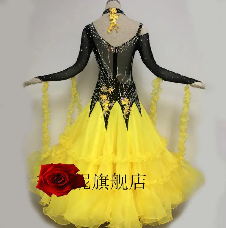 ompetition Ballroom dance costumes sexy long sleeve ballroom dance dress for women ballroom dance competition dresses MD506