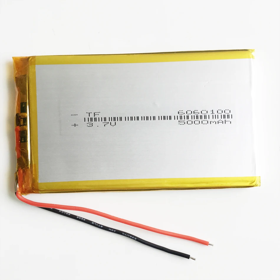 3.7V 5000mAh 6060100 polimerowy akumulator litowo-LiPo do GPS PSP DVD PAD e-book tablet moc pc bank Laptop mobilny