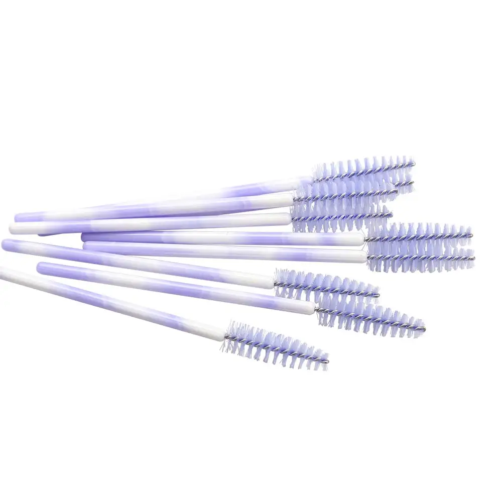 500PCS High Quality Nylon Disposable Mascara Wands Soft Mascara Brush Wand Eyebrow Comb Brushes Professional Eyelashes Tool