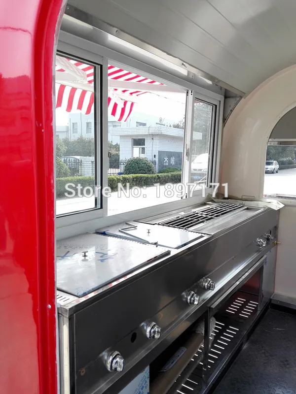 Kiosque alimentaire mobile, vente directe d'usine, chariot de nourriture de rue, de crème glacée