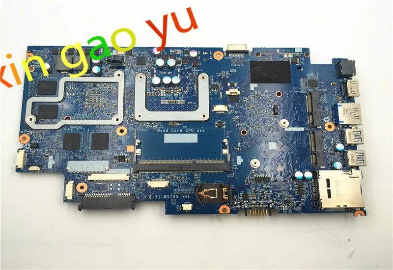 Laptop Motherboard 6-71-w3700-d04 FOR Hasee FOR Raytheon FOR CLEVO w350ET 6-77-W35E0-D04 N13E-GE-A2 100% Test OK