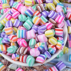 New cute 10 Pcs/bag Simulation Candy Sugar slime Filler Case Decoration Kids Lizun DIY Accessories Slime Supplies Decoration