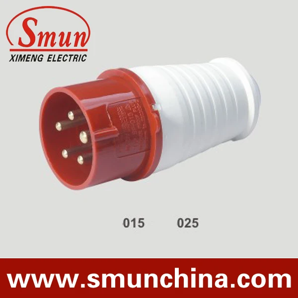 32A 3p+N+e 220-415v industrial plug with CE ROHS 1 year warranty european type