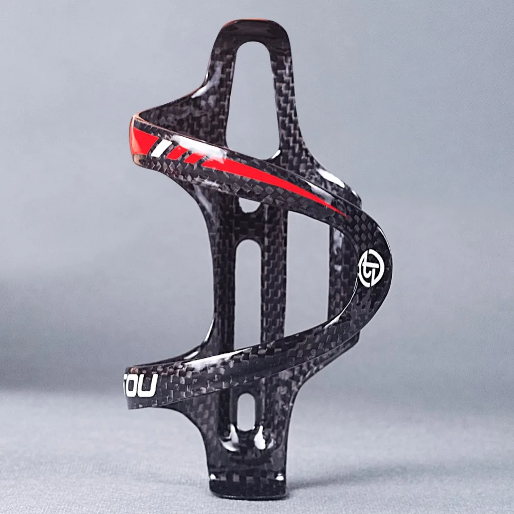 TOMTOU-Porta-garrafas de fibra de carbono para estrada e mountain bike, gaiola ultraleve, MTB, 3k completo, 16g
