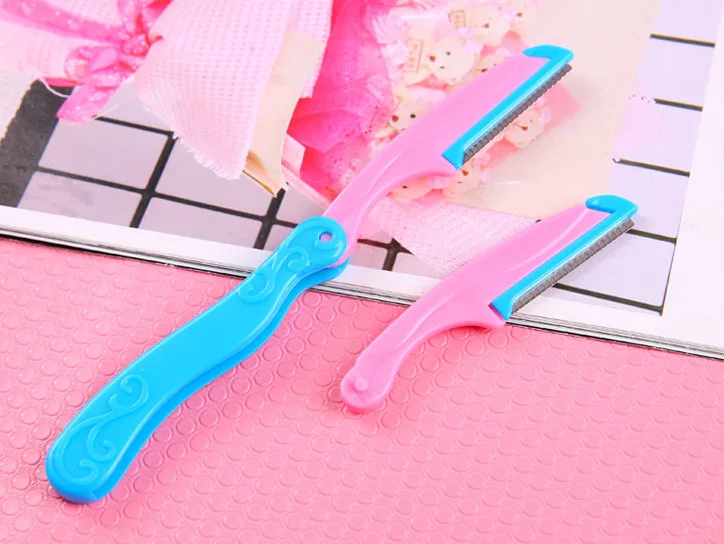 10pcs Eyebrow Tweezer Scissor Comb Knife false Eyelashes clip nail clipper ear spoon Kit set hair remover Makeup Eyebrow Tool