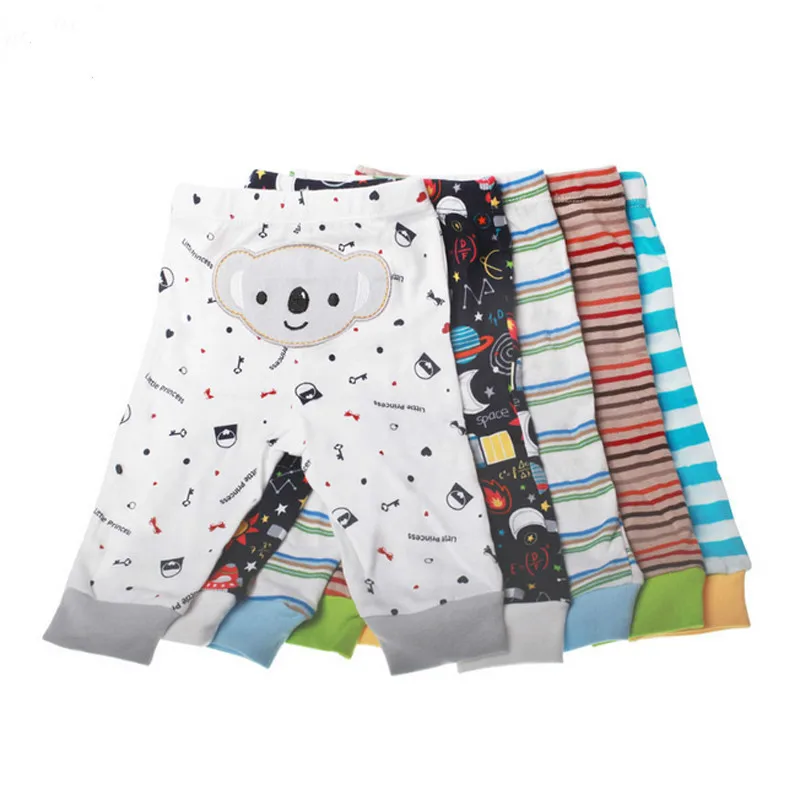 PP Pants 5pcs/lot  Baby Fashion Model embroidery Babe Pants Cartoon Animal Printing Baby Trousers Kid Wear Baby Pants