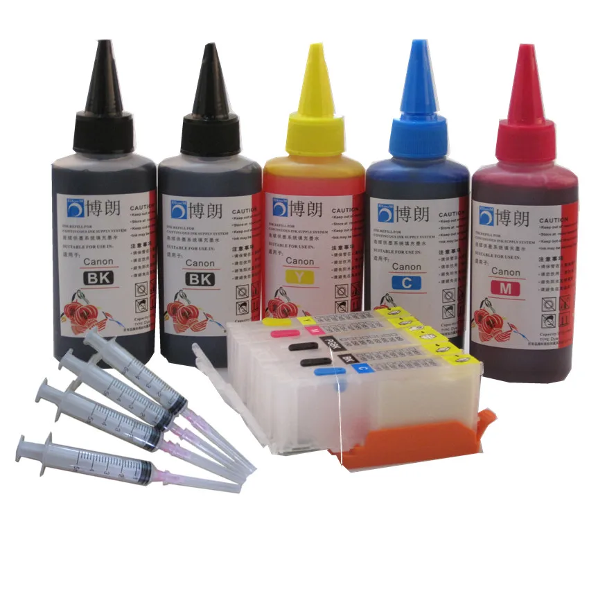 

Многоразовый картридж PGI-570 для CANON PIXMA pixma TS6050 TS051 TS6052 TS5050 TS5051 TS5052 TS5053 + 5 цветовых чернил, 500 мл