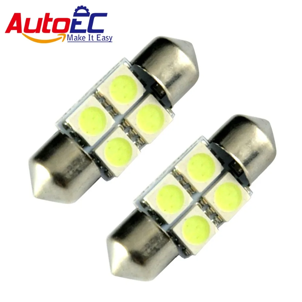 AutoEC  31MM 36MM 39MM 41MM 4SMD 5050SMD C5W Interior Festoon car LEDs Bulb auto led lamp 300pcs #LK113