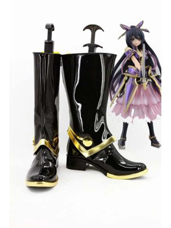

Date A Live Cosplay Tohka Yatogami Cosplay Boots Shoes Anime Party Cosplay Boots Custom Made Flat Long Shoes