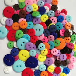 200pcs Mixed Buttons Children's Clothing Button Wholesale Diy Resin 9/10/15MM Scrapbook Bouton for Clothing Hand Knitting Tool