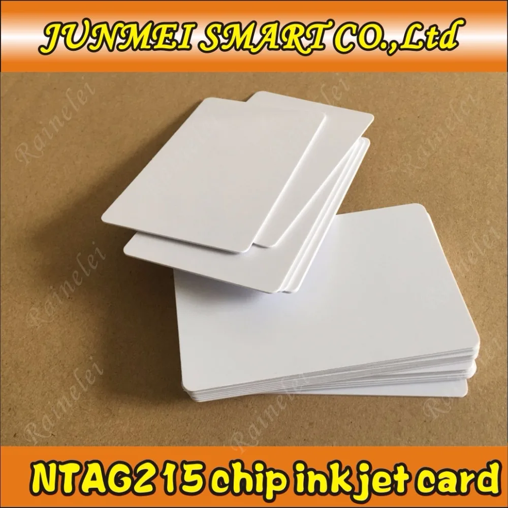 Free Shipping 50pcs Inkjet Printable Nfc Cards Blank,RFID Card 215 chip for all nfc phone.