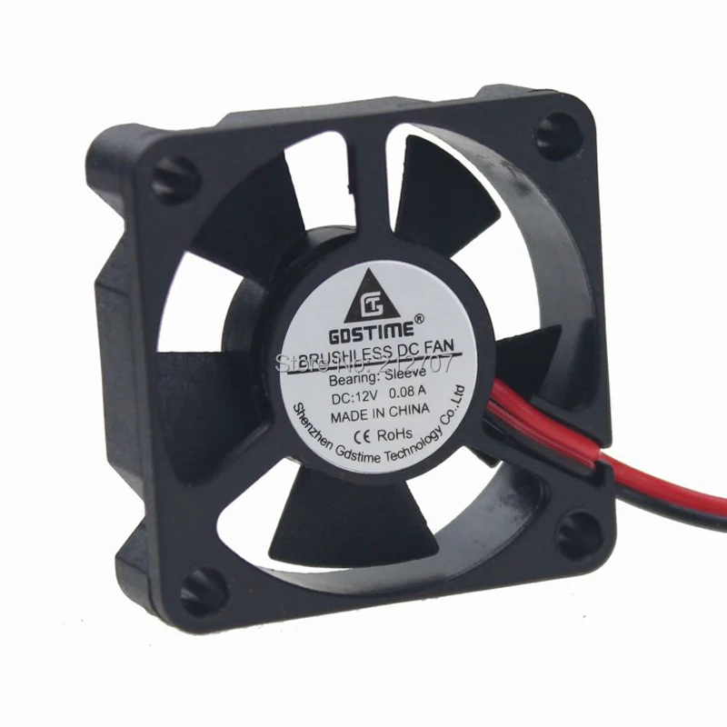 10 Pieces Gdstime XH2.54-2Pin 3510S 35x10mm 35mm 12V Computer Case DC Cooling Fan