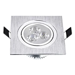 LED Square Down Lights 3W 5W 7W Recessed Dimmable Downlights 110V 220V Spot Indoor Ceiling Home Ceil Decor