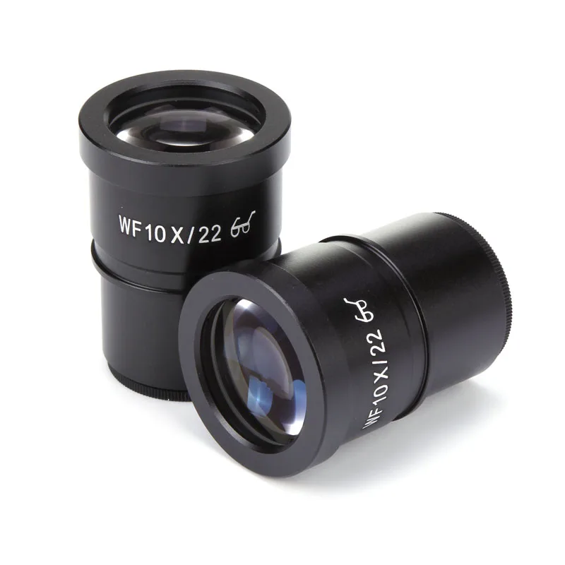 Óculos de Microscópio com Retículo Wf10x Peças para Microscópio Estéreo Campo Largo 22 mm Lente de Alta Visão Acessórios Oculares