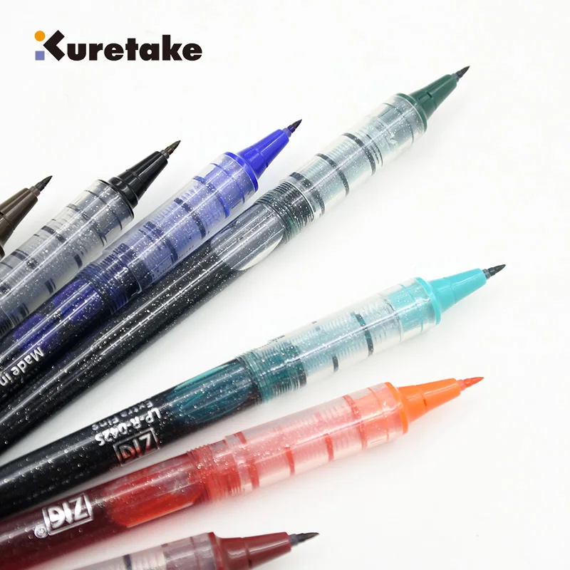 1 Piece Japan Kuretake COCOIRO Creative Calligraphy Pen Refill Brush Filling School Supplies 14 Colors Option