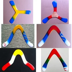 1 Piece Handmade Wood Wooden Boomerang Fun Outdoor Games UFO Saucer Flying Disc Family Lawn Toys Sport Can Return