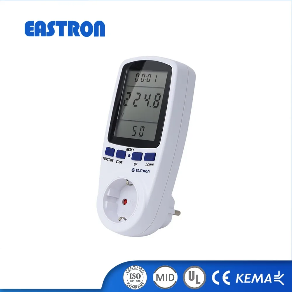 EU Plug-in Power Meter Energy Meter kWh Analyzer Electronic Power Multi-function Energy Meter Measuring Factory Direct