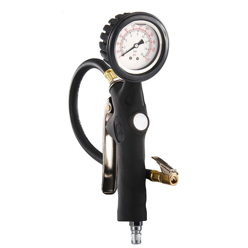 Automobile tire diagnostic tool, tire high precision digital oil filled meter, barometer tire inflation pressure gauge