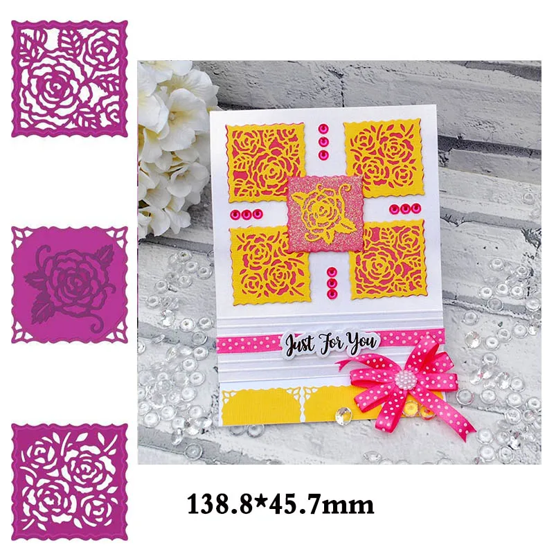 

Rose Patchwork Metal Cutting Dies Stencil for DIY Scrapbooking Embossing Photo Album Decoration Paper Cards Crafts Die Cut New