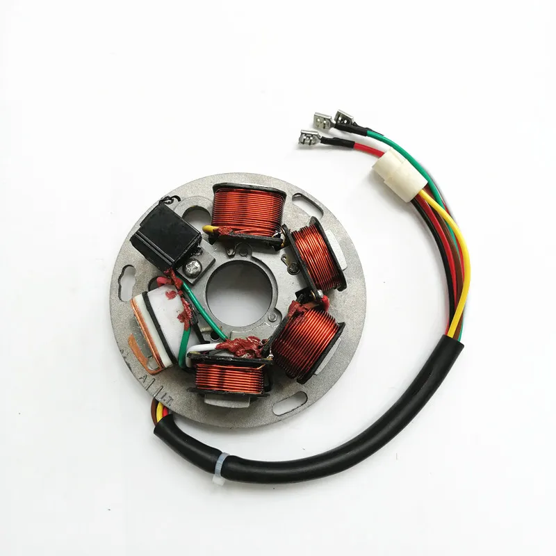 Motorcycle Generator Stator Engine Coil For PIAGGIO VESPA PX125 PX150 PX200 PX125-150-200e PX 125 150 200 217983 6 Poles Plate