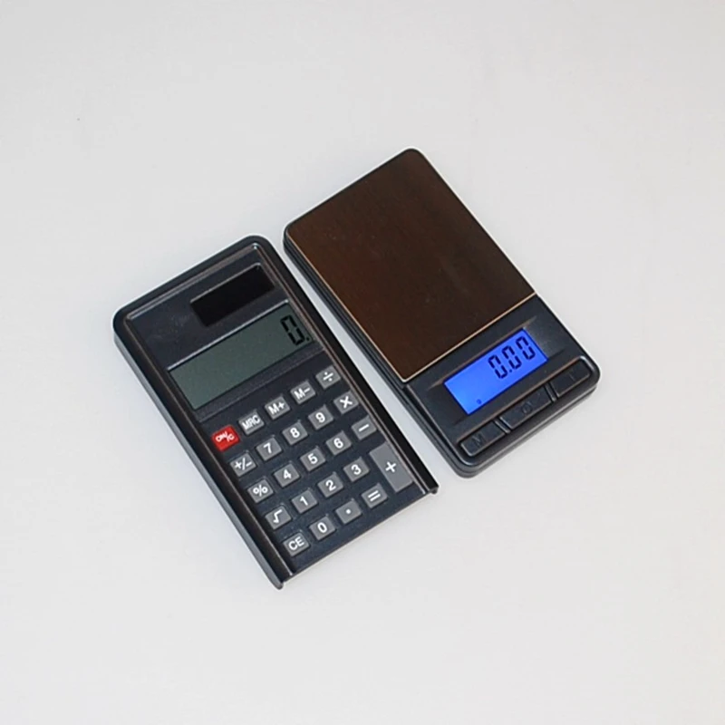 200g 0.01g Portable Electronic Pocket Calculator Scale 0.01G Precision Digital Jewelry Gram Scales Blue Backlight Weight Balance