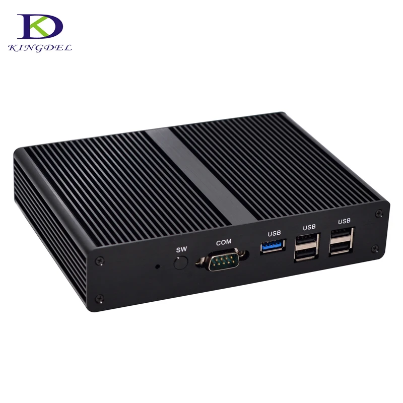 2 * COM FanlesมินิพีซีCeleron J1900 Q Uad core Nuc Intel HDกราฟิกบางn ettopคอมพิวเตอร์windows 7 HDMI VGA USB3.0 wifiสำหรับฟรี