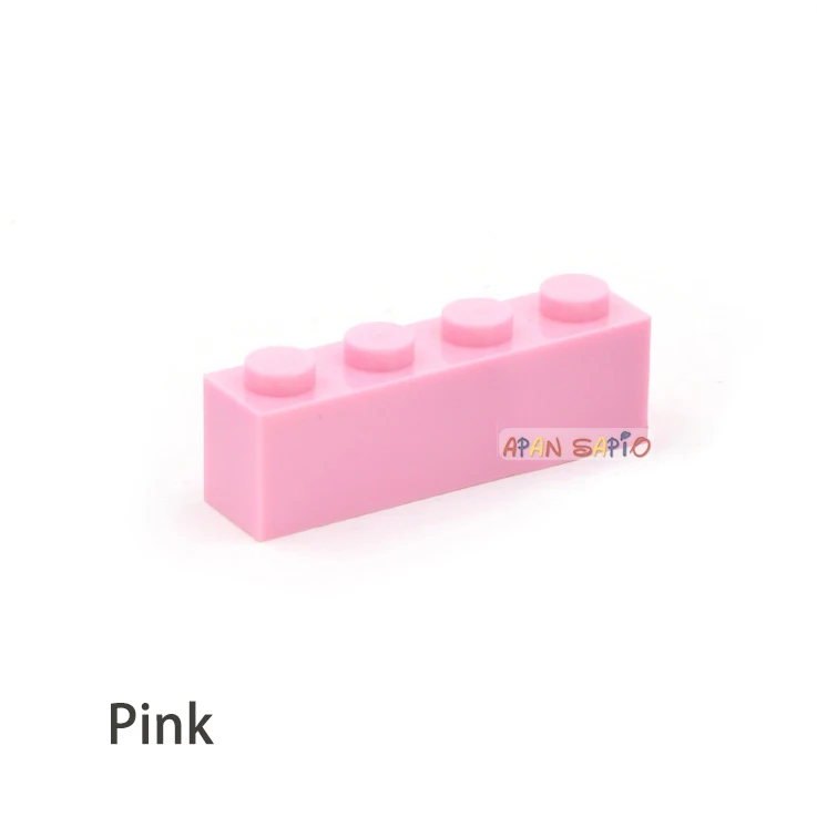 50 stücke DIY Bausteine dicke 1x4 16 Farbe Assemblage Pädagogisches kinder Spielzeug für kinder Größe Kompatibel mit 3010
