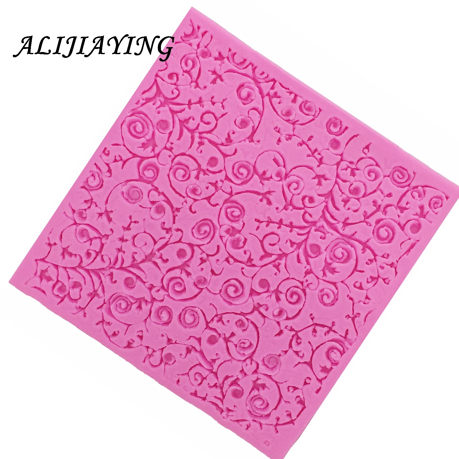 DIY Cake Border Silicone mat Mold Flower Vine Fondant Cake Decorating Tools Chocolate Gumpaste Molds Cupcake Baking Moulds D0490