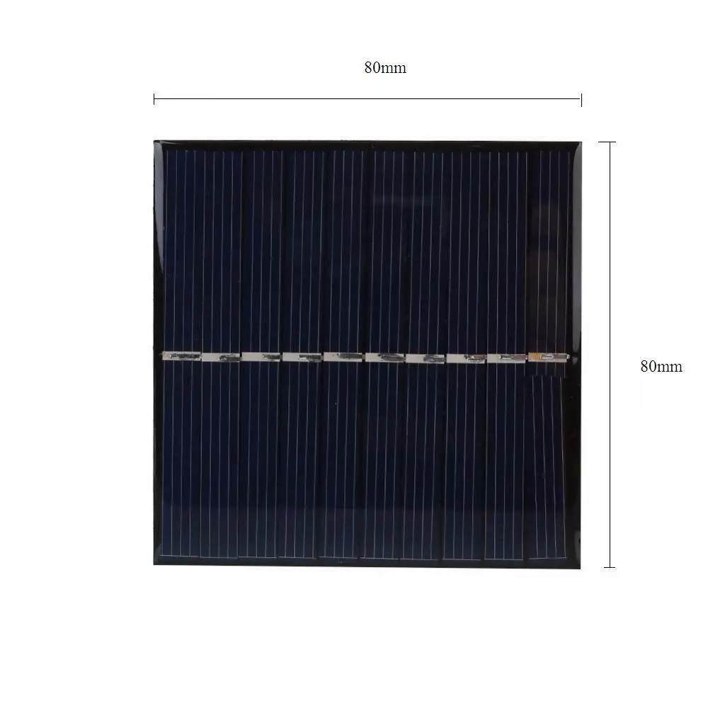 Epoksydowa panel słoneczny 80mm x 80 cm 5 V 6 V mały rozmiar moduł ogniw słonecznych wodoodporny do ładowania akumulatorowa lampka LED zabawki dla