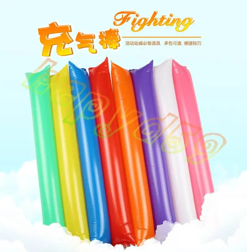 10pcs Inflatable Cheer Sticks cheerleaders Inflatable Stick Against Cheering Sticks Noise Maker ballon concert party Supplies