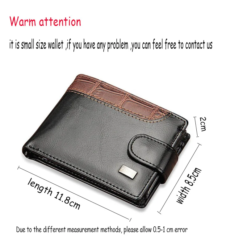 New arrival Vintage Leather Hasp Small Wallet Coin Pocket Purse Card Holder Men Wallets Money Cartera Hombre Bag Male Clutch