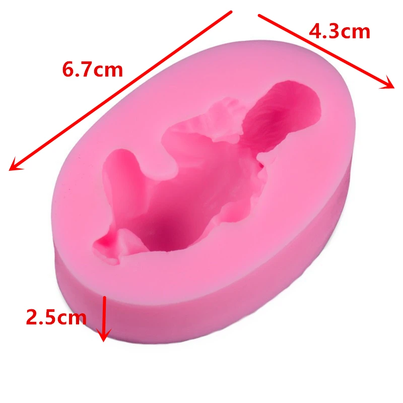 Aomily Baby Infant Silicone Cake Molds Cake Decorating Jelly Mold Fondant Chocolate Sugar Mould Handmade Soap Molds Baking Tools