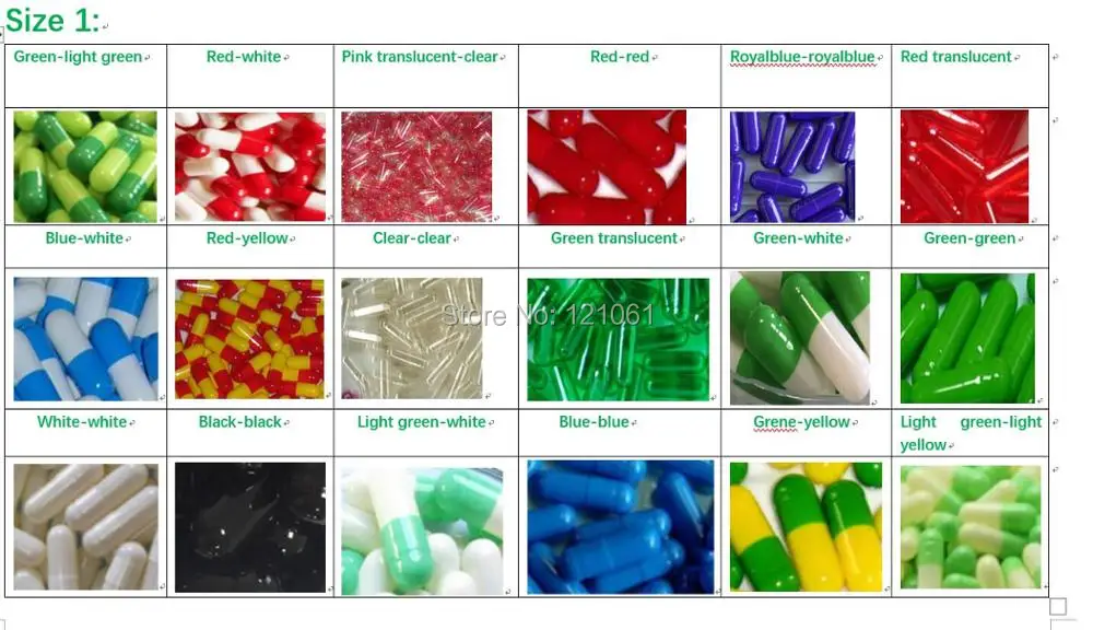 

1# empty capsule 2,000pcs!Many colored empty capsule,hard gelatin empty capsule!(joined or seperated capsules available!)