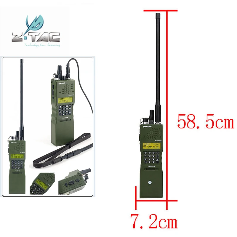 Z-ยุทธวิธีทหารWalkie Talkieรุ่นAirsoftองค์ประกอบAN/PRC152 วิทยุสื่อสารกรณีWargame Paintballสําหรับล่าสัตว์ 2Psชุด