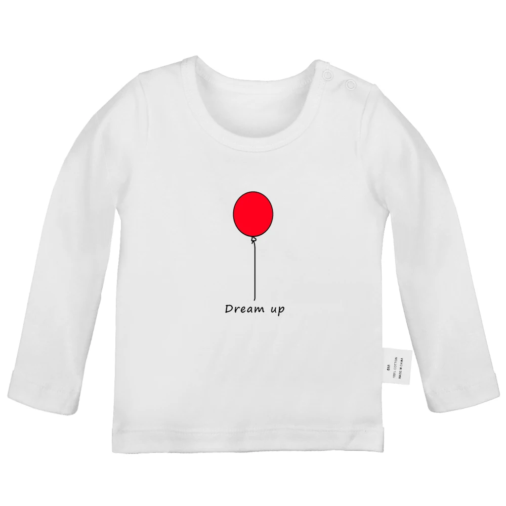 

Dream Up Ballon Cool FAST N 'LOUD Blood Sweat And Beers Newborn Baby T-shirts Toddler Graphic Solid color Long sleeve Tee Tops