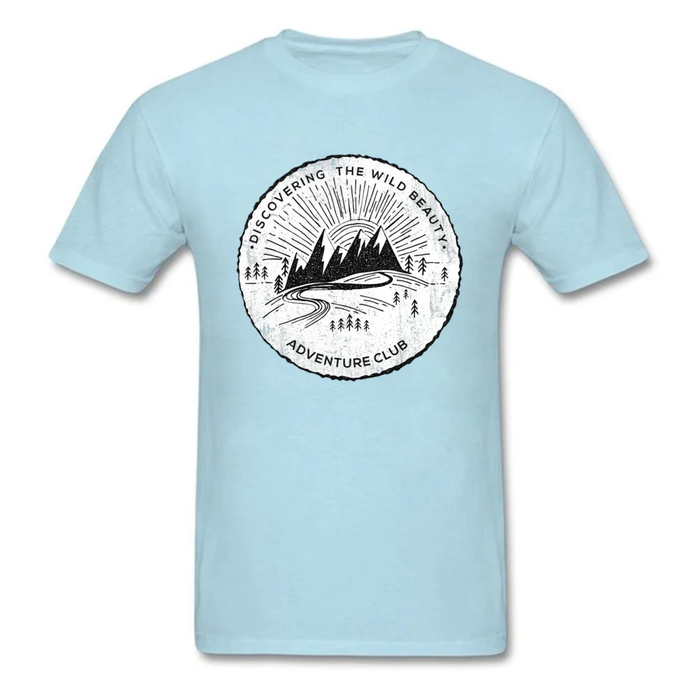 Spring New T Shirt Custom Adventure Club Stay Wild Infinite Undiscovery Mountain Forest Print Tshirts Male Streetwear Rock Music