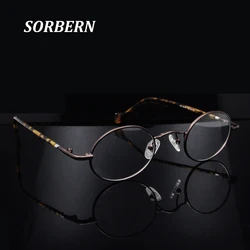 Retro Small Round Eyeglasses Men Vintage Metal Women'S Eyewear Frames Classic Oval L Eyeglass Frames For Woman Street Style
