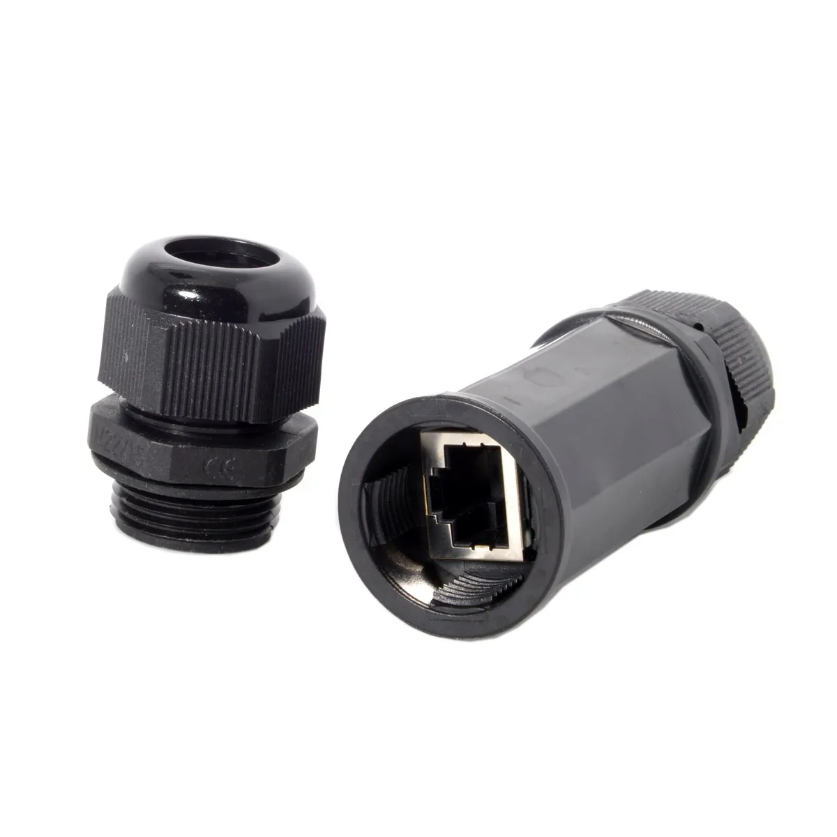 

Waterproof Connectors Locking CAT6 RJ45 Female to Female Lan Ethernet Network Waterproofable Extension Adapter Coupler