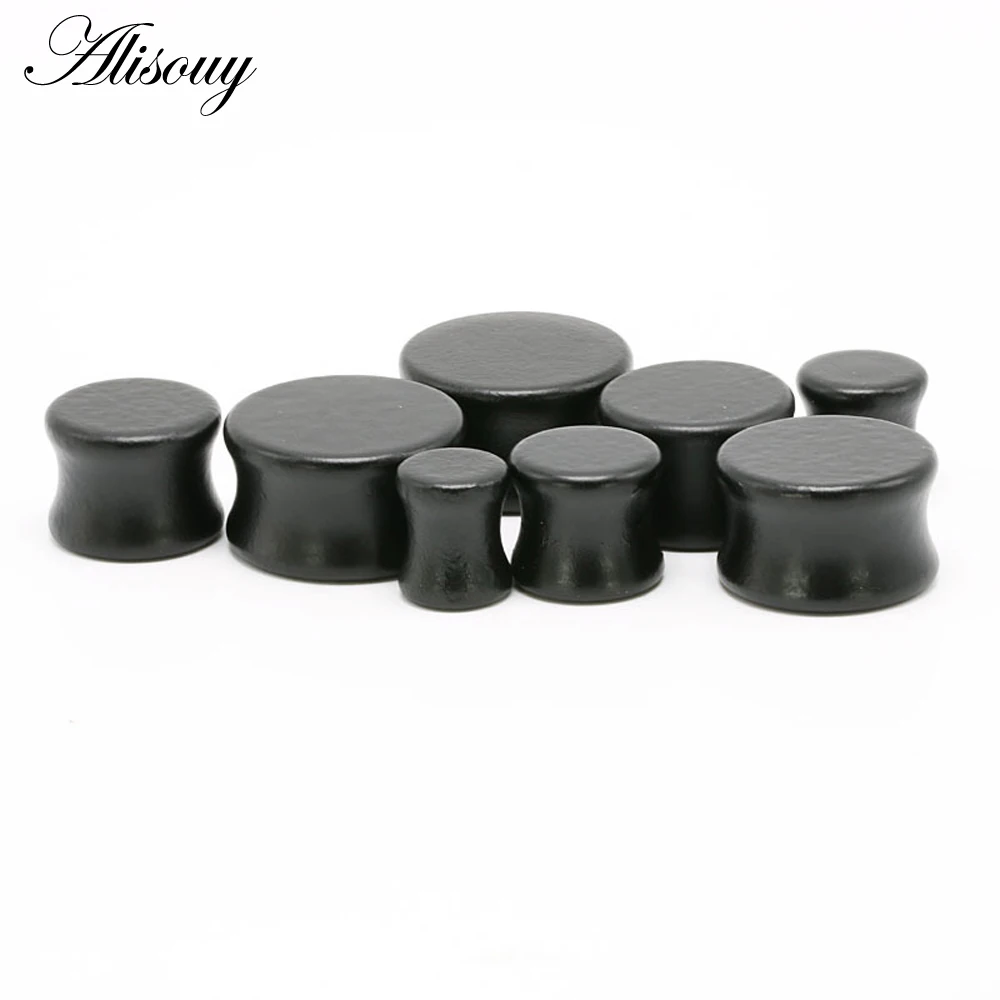 Alisouy New Arrival Wooden Ear Plugs Gauges Earrings Women Men Punk Flesh Tunnel Expanders Piercing Body Jewelry 1 PC