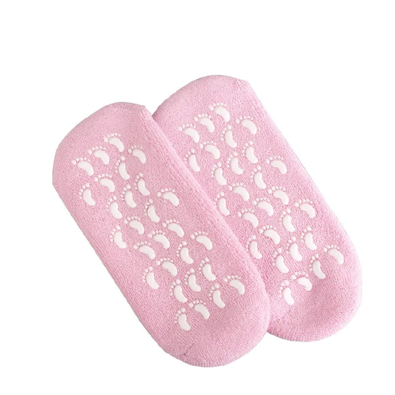 1Pair Detox Foot spa moisturizing silicone gel socks cotton gel gloves Foot Mask Feet care tool soins cuidado pies des pieds