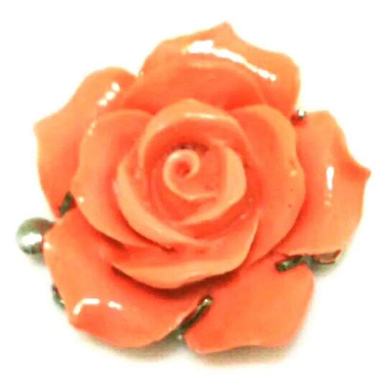 

3 ряда 20 мм оранжевая резная Цветочная стильная открытая коробка ожерелье с застежкой