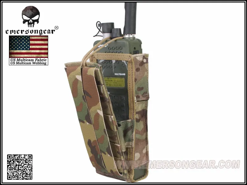 Emersongear-Tactical Radio Pouch for Hunting, Airsoft Combat Gear, Molle EM8350, PRC148, 152