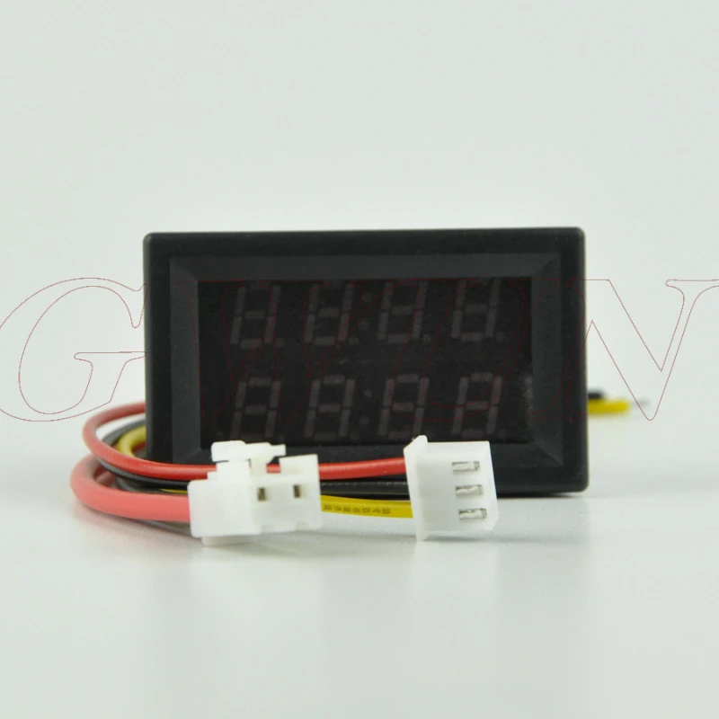 GWUNW BY42A DC 4-bit dual display LED digital voltage ammeter  DC10V 30V 50V 100V 200V 300V 500V 1A 2A 5A10A 100A 200A 300A 500A